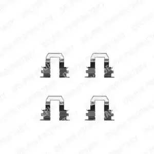 Комплектующие, колодки дискового тормоза LX0254 DELPHI