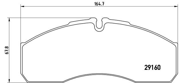 Комплект тормозных колодок, диско PA6022 BREMBO