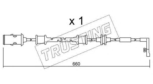 Сигнализатор, износ тормозных колодок SU142 TRUSTING