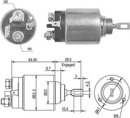 Тяговое реле, стартер 940113050013 MAGNETI MARELLI