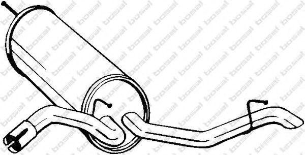Глушитель выхлопных газов конечный 105225 BOSAL