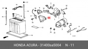 Датчик, уровень охлаждающей жидкости 31400SA5004 HONDA