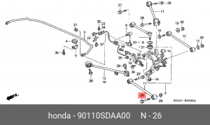 Деталь 90110SDAA00 HONDA