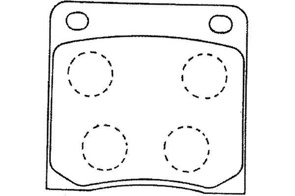 Комплект тормозных колодок, диско BP-6584 KAVO PARTS
