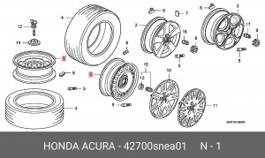 Диск колеса 42700SNEA01 HONDA
