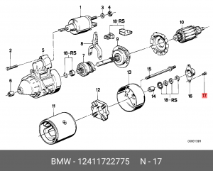 Болт 12 41 1 722 775 BMW