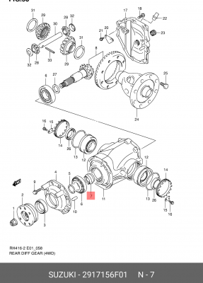 Деталь 29171-56F01 SUZUKI
