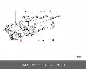 Прокладка 12 11 1 734 032 BMW