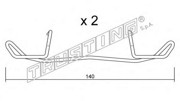 Комплектующие, колодки дискового тормоза KIT098 TRUSTING