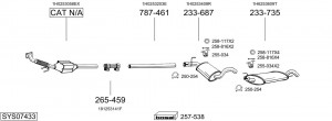 Средний глушитель выхлопных газов 285333 BOSAL
