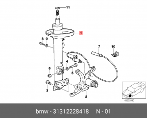 Амортизатор подвески 31312228418 BMW