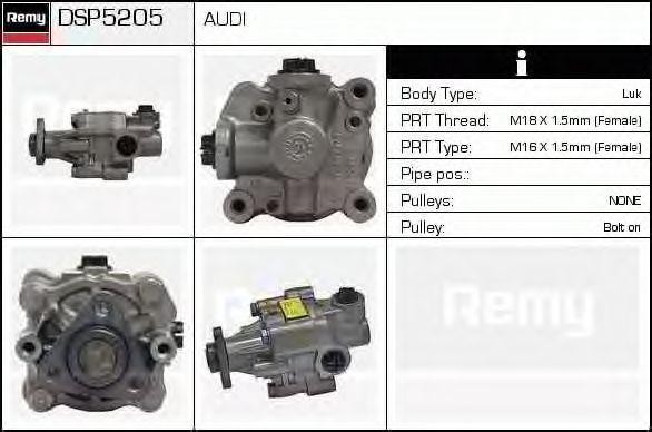 Гидравлический насос, рулевое управление DSP5205 DELCO REMY