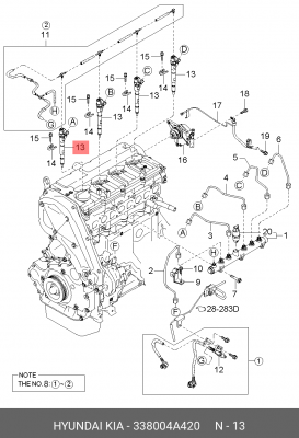 Форсунка 33800-4A420 HYUNDAI KIA