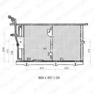 Конденсатор, кондиционер TSP0225322 DELPHI