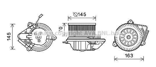 вентилятор салона PE7510 AVA