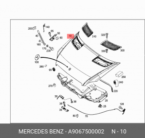 Капот A9067500002 MERCEDES BENZ