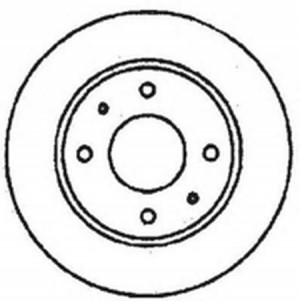 Тормозной диск 561582B BENDIX JURID