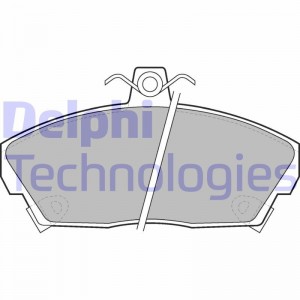 Комплект тормозных колодок, диско LP619 DELPHI