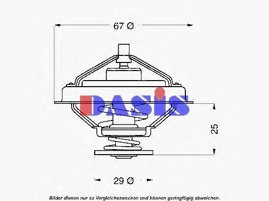 Термостат, охлаждающая жидкость 751898N AKS DASIS