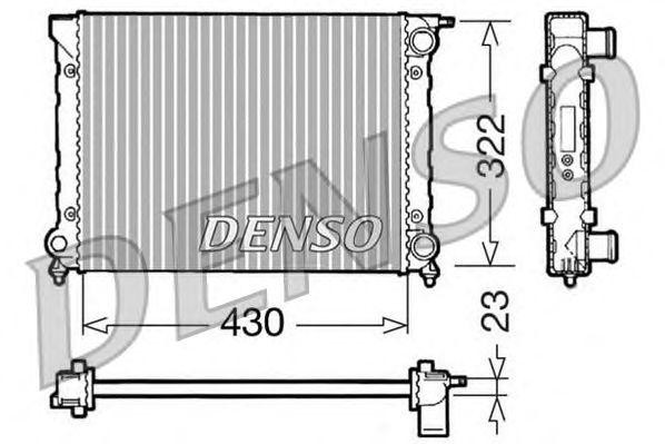 Радиатор, охлаждение двигател DRM32004 DENSO