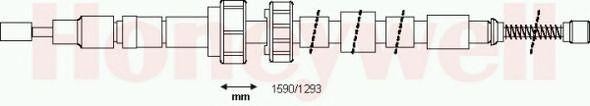 Трос, стояночная тормозная система 432659B BENDIX JURID