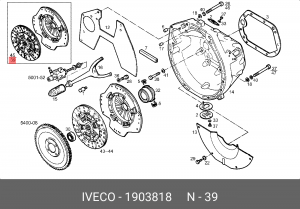Комплект сцепления 1903818 IVECO