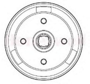 Тормозной барабан 329176B BENDIX JURID