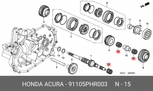 Подшипник 91105PHR003 HONDA