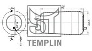 Кожух пневматической рессоры 040606006941 TEMPLIN