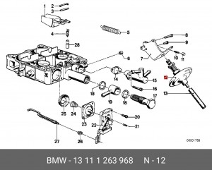 Карбюратор 13 11 1 263 968 BMW
