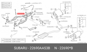Лямбда-зонд 22690AA53B SUBARU