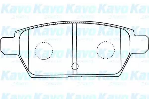 Комплект тормозных колодок, диско BP-4568 KAVO PARTS