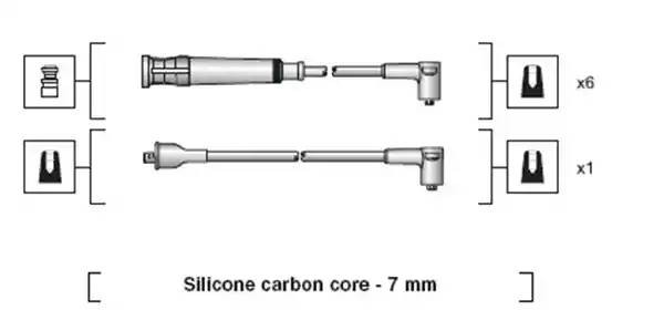 Ккомплект проводов зажигания 941318111044 MAGNETI MARELLI
