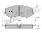 Комплект тормозных колодок, диско 5240 TRUSTING