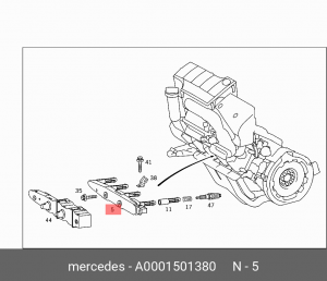 Катушка зажигания A0001501380 MERCEDES BENZ