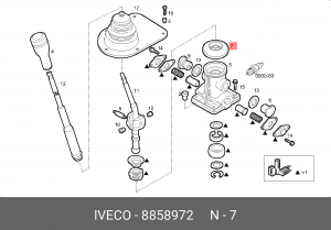 Обшивка рычага переключения 8858972 IVECO