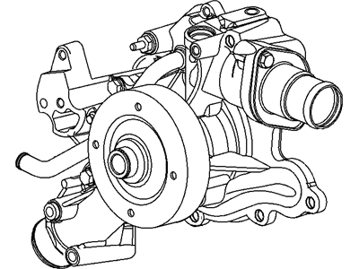 Водяной насос 53021 380AK CHRYSLER