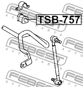 Втулка стабилизатора TSB-757 FEBEST