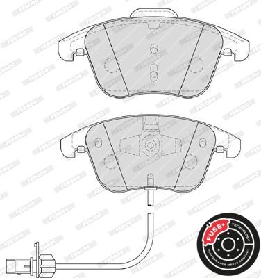 Колодки тормозные дисковые FDB4045 FERODO