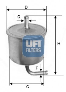 Топливный фильтр 31.540.00 UFI