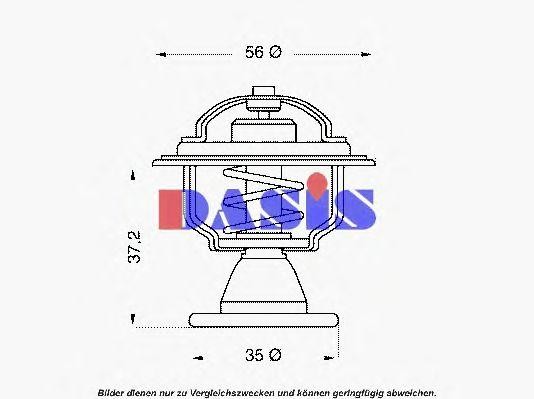Термостат, охлаждающая жидкость 750443N AKS DASIS