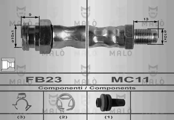 Тормозной шланг 8436 MALO
