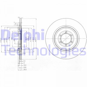 Тормозной диск BG2186 DELPHI