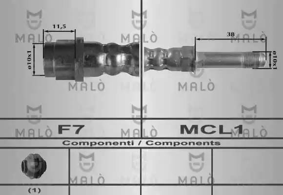 Тормозной шланг 80251 MALO