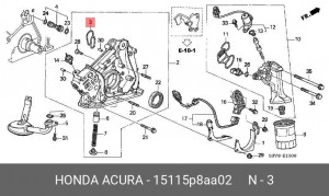 Прокладка, выпускной трубопровод 15115P8AA02 HONDA