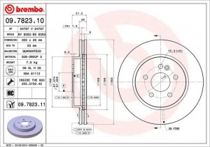 Тормозной диск 09.7823.10 BREMBO