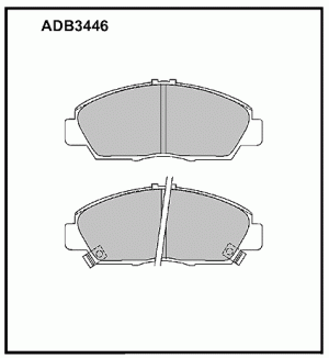 Колодки тормозные дисковые ADB3446 ALLIED NIPPON