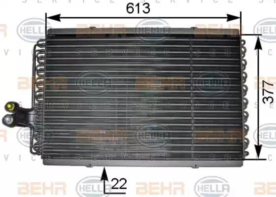 Конденсатор, кондиционер 8FC351301461 HELLA