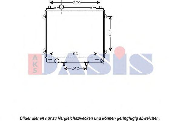 Радиатор, охлаждение двигател 560046N AKS DASIS
