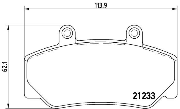 Комплект тормозных колодок, диско P86006 BREMBO
